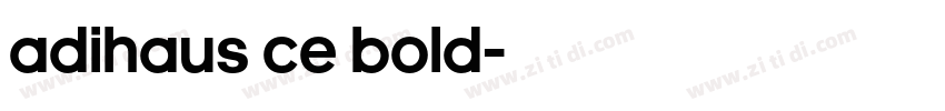 AdiHaus CE Bold字体转换